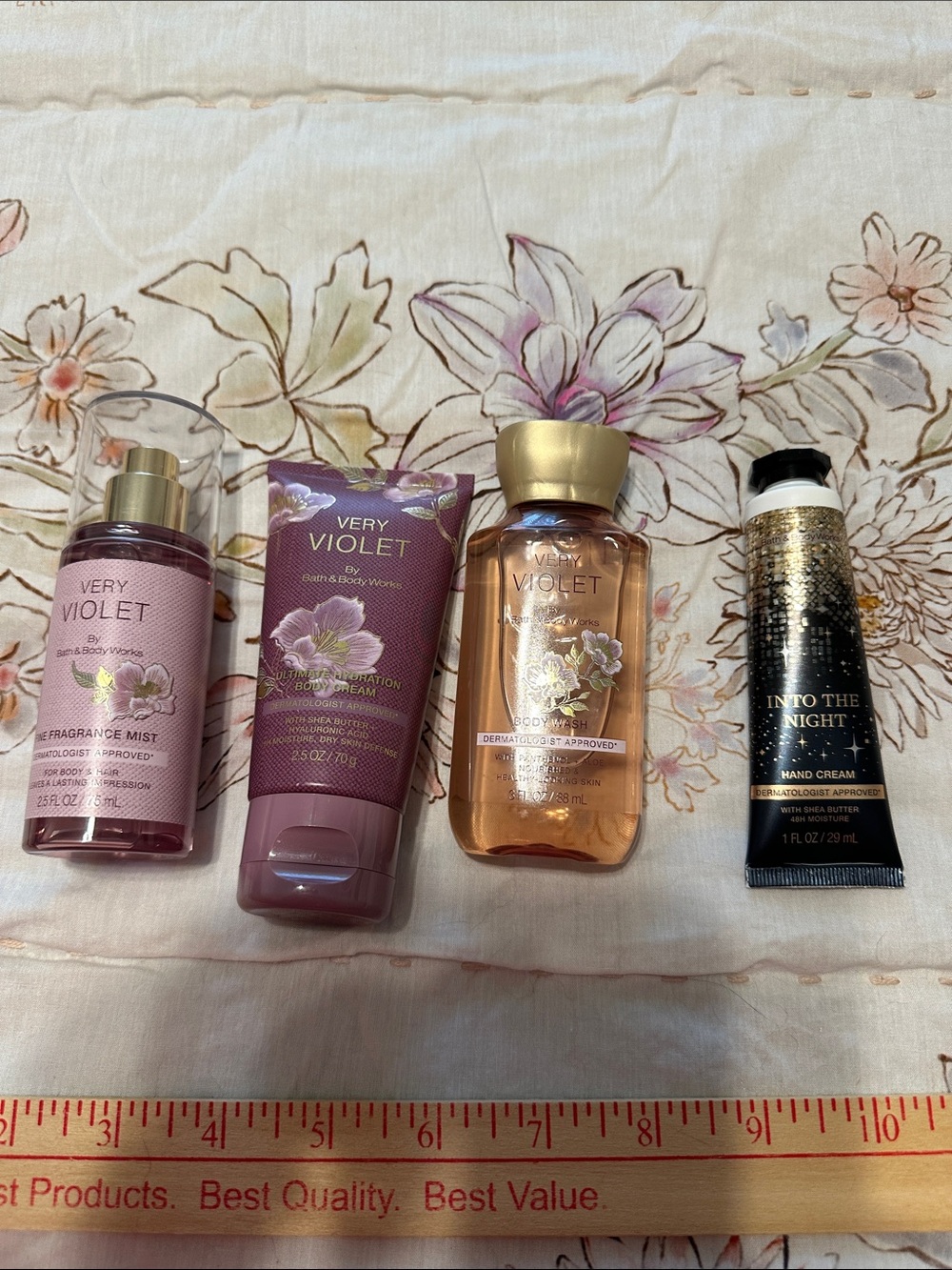 Bath & Body Works Very Violet Set – Pink, Gold, Black